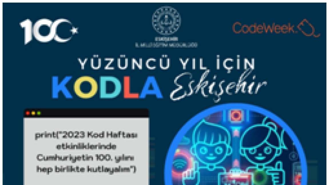 Kod Haftası (CodeWeek) - Yüzüncü Yıl İçin Kodla Eskişehir  - Mükemmellik Sertifikası
